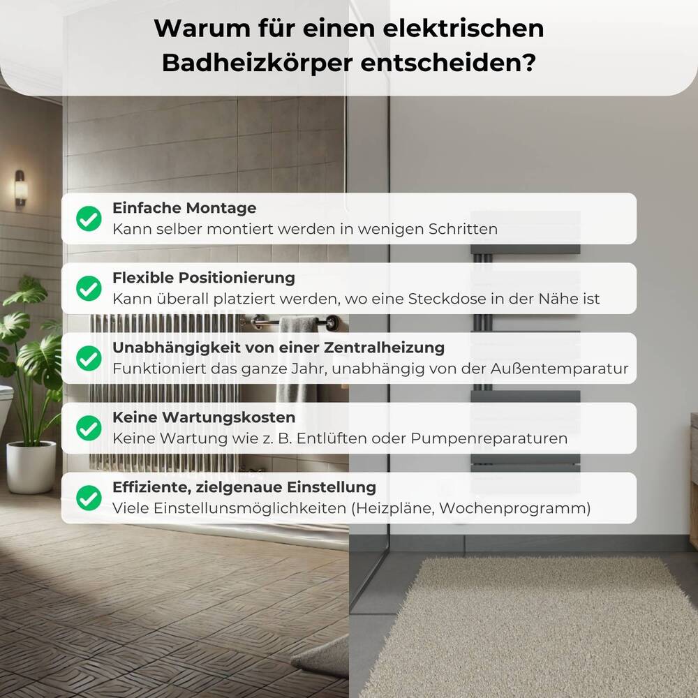 ISA Elektrischer Bad- & Handtuchheizkörper