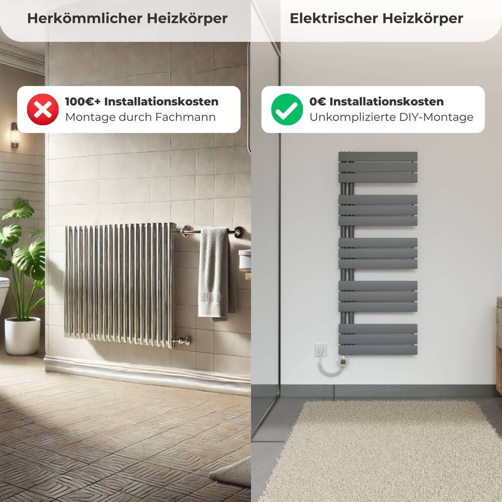 ISA Elektrischer Bad- & Handtuchheizkörper