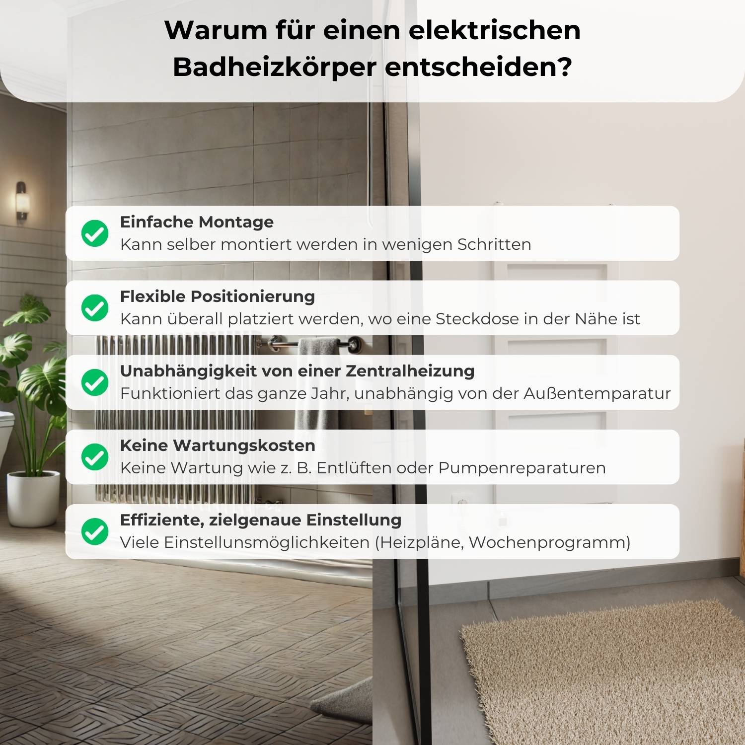 TOBI Elektrischer Bad- & Handtuchheizkörper