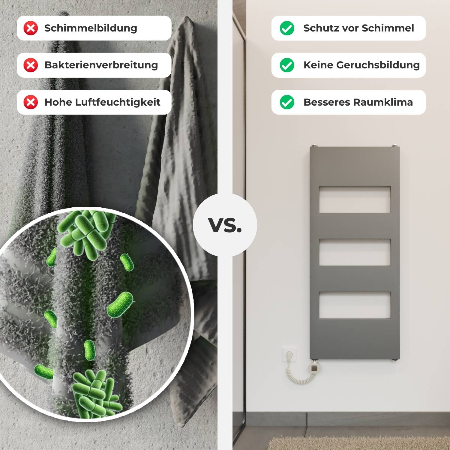 TOBI Elektrischer Bad- & Handtuchheizkörper