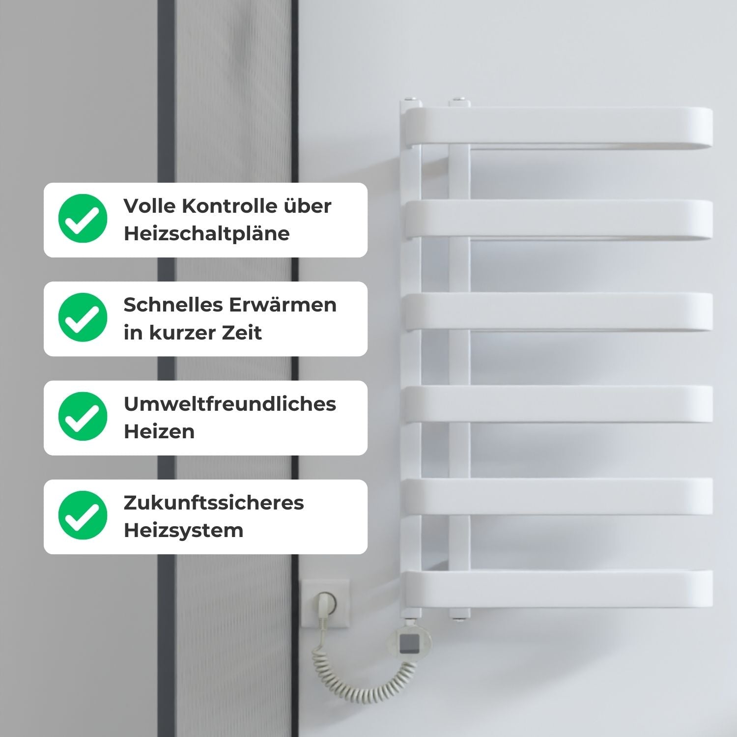 BEN Elektrischer Bad- & Handtuchheizkörper