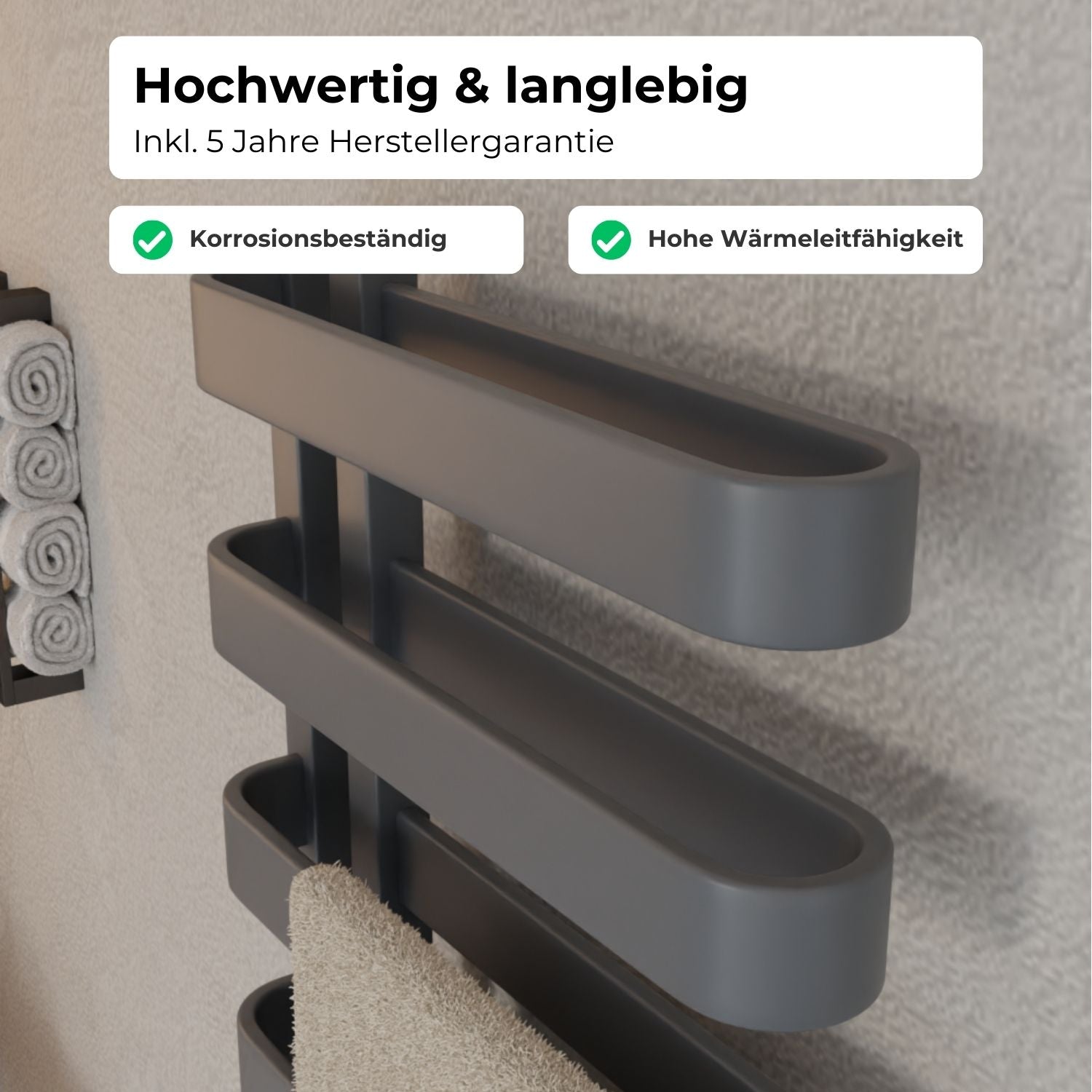 BEN Elektrischer Bad- & Handtuchheizkörper