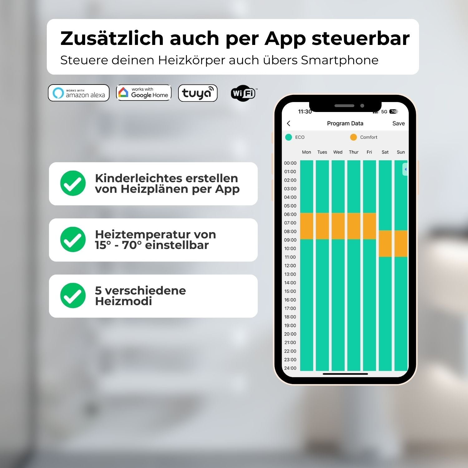 BEN Elektrischer Bad- & Handtuchheizkörper
