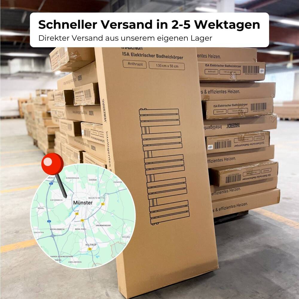 ISA Elektrischer Bad- & Handtuchheizkörper