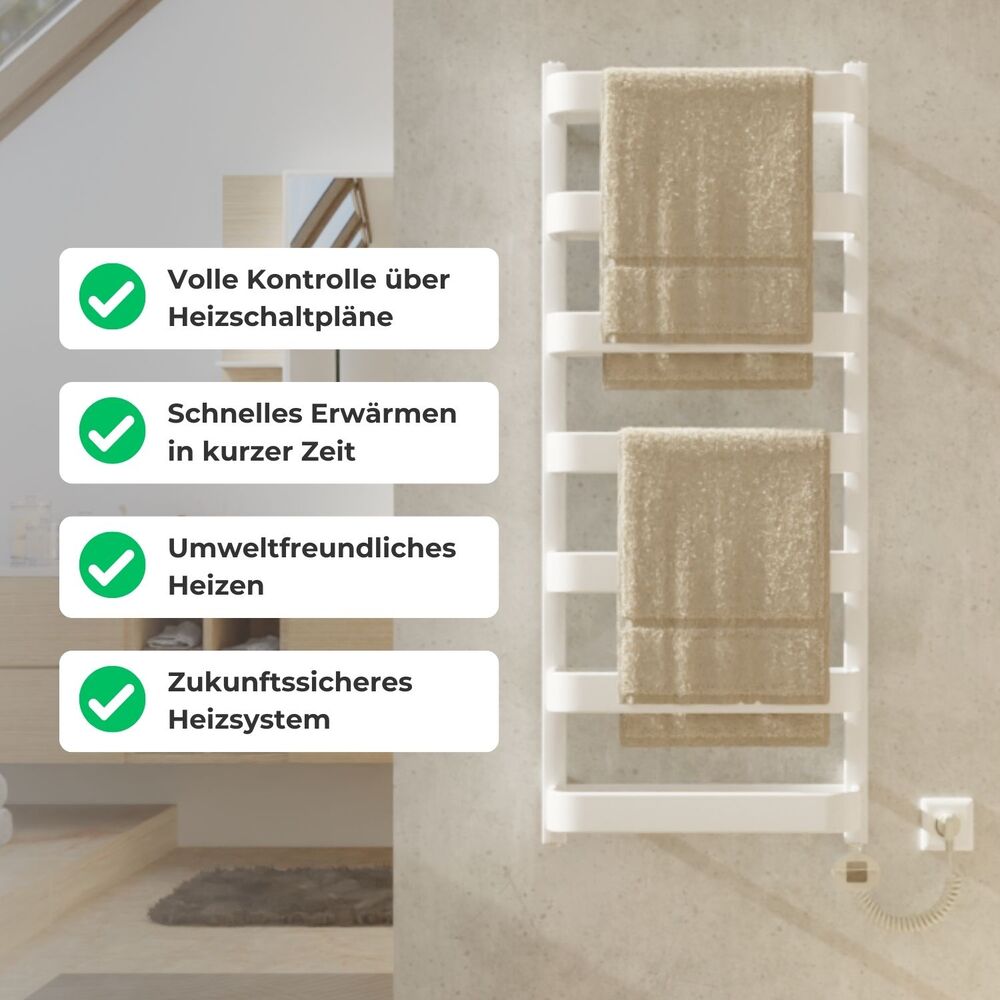 JAN Elektrischer Bad- & Handtuchheizkörper