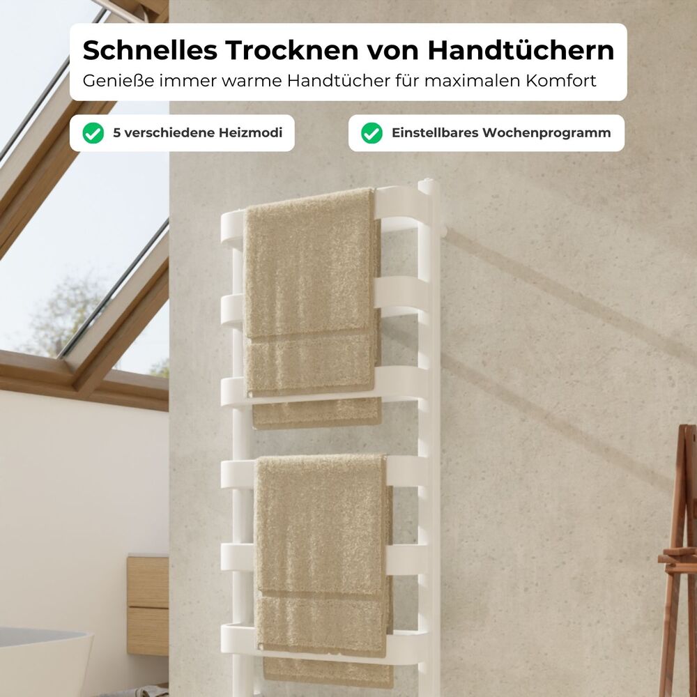 JAN Elektrischer Bad- & Handtuchheizkörper