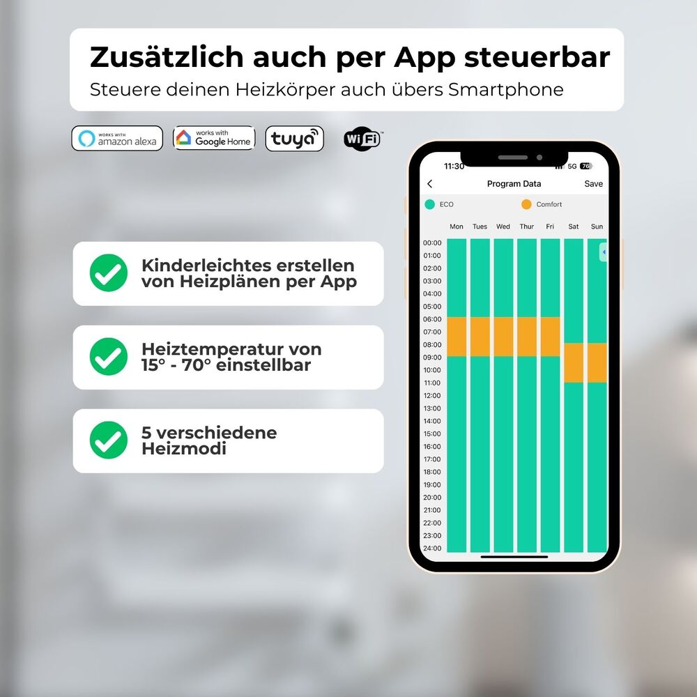 JAN Elektrischer Bad- & Handtuchheizkörper