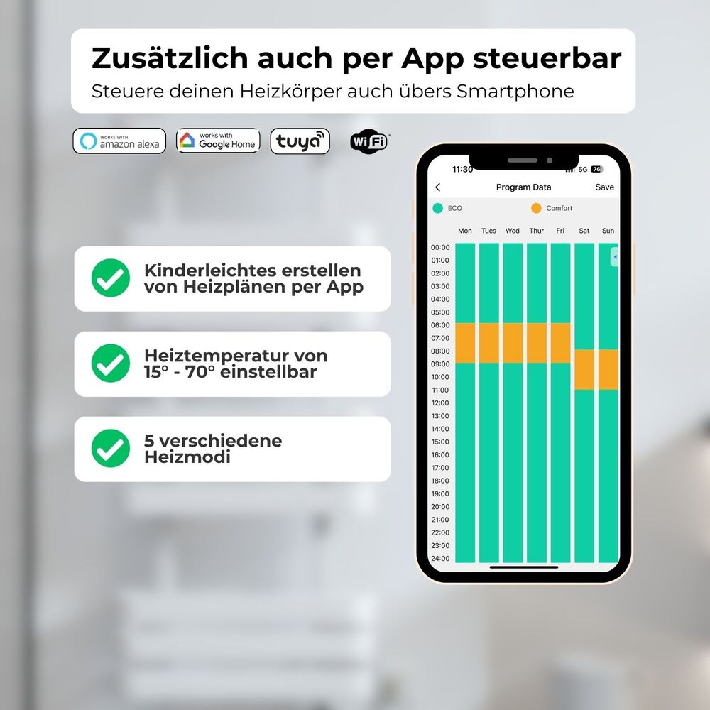 LEA Elektrischer Bad- & Handtuchheizkörper