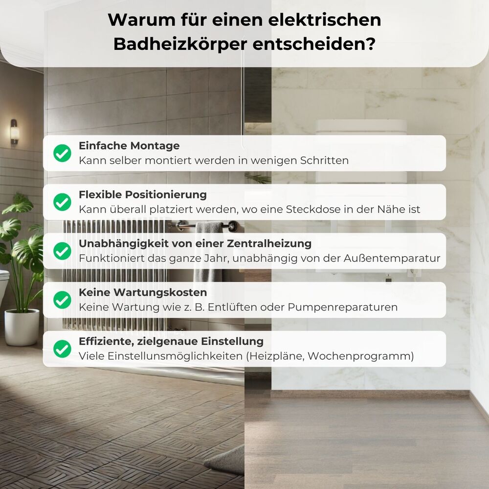 LEA Elektrischer Bad- & Handtuchheizkörper
