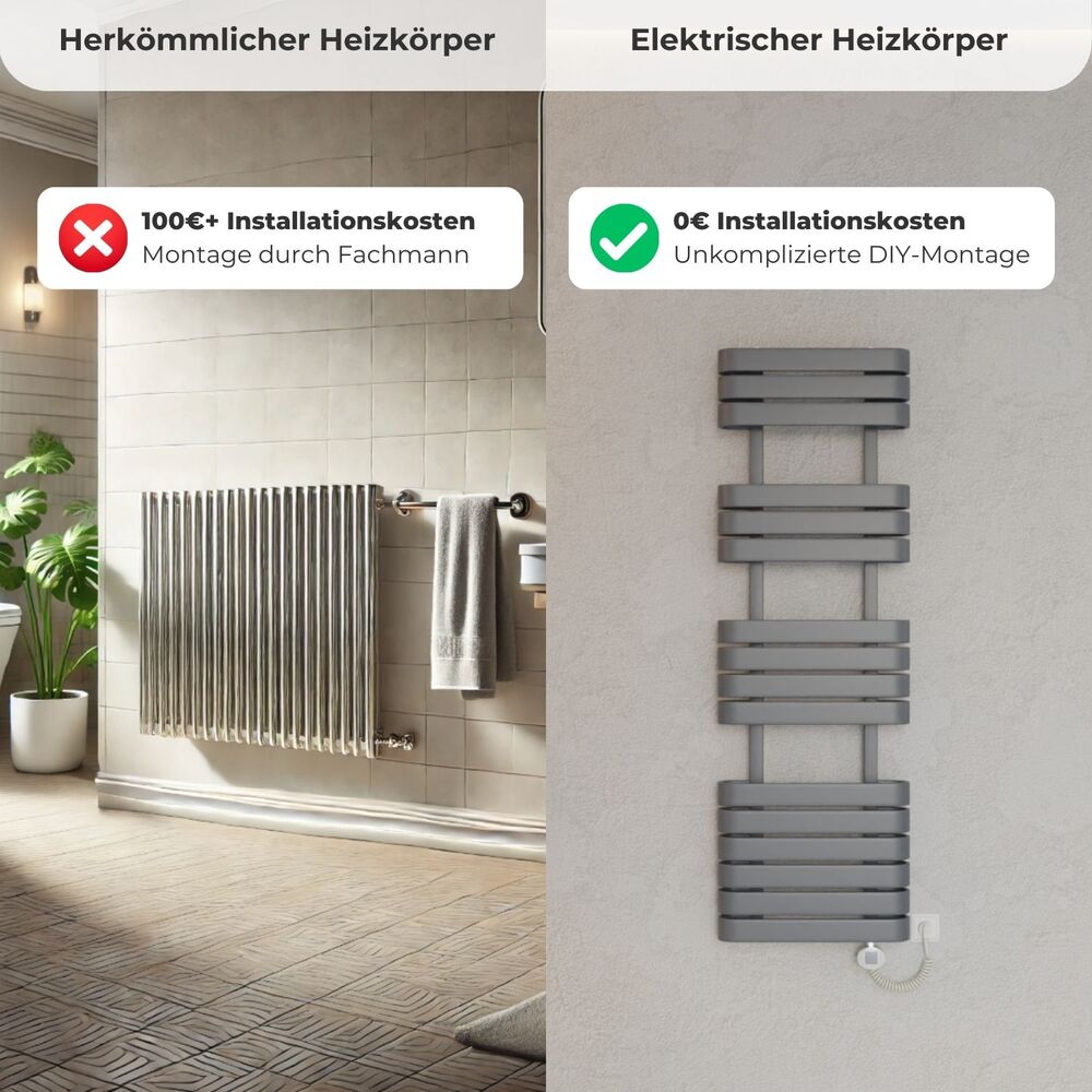 LEA Elektrischer Bad- & Handtuchheizkörper