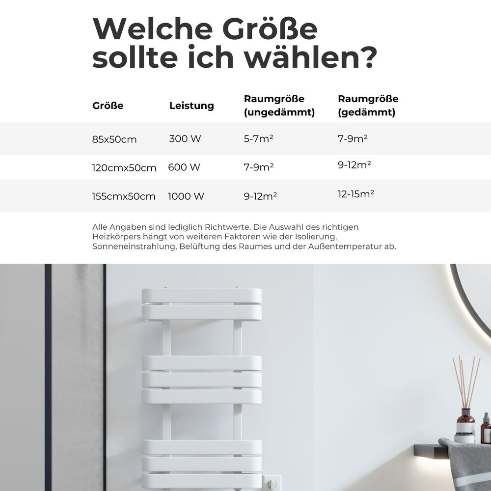 LEA Elektrischer Bad- & Handtuchheizkörper