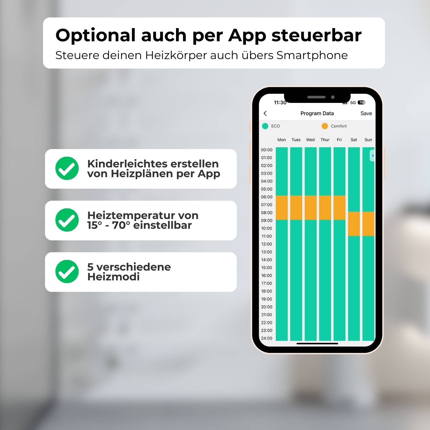 MARK Elektrischer Bad- & Handtuchheizkörper