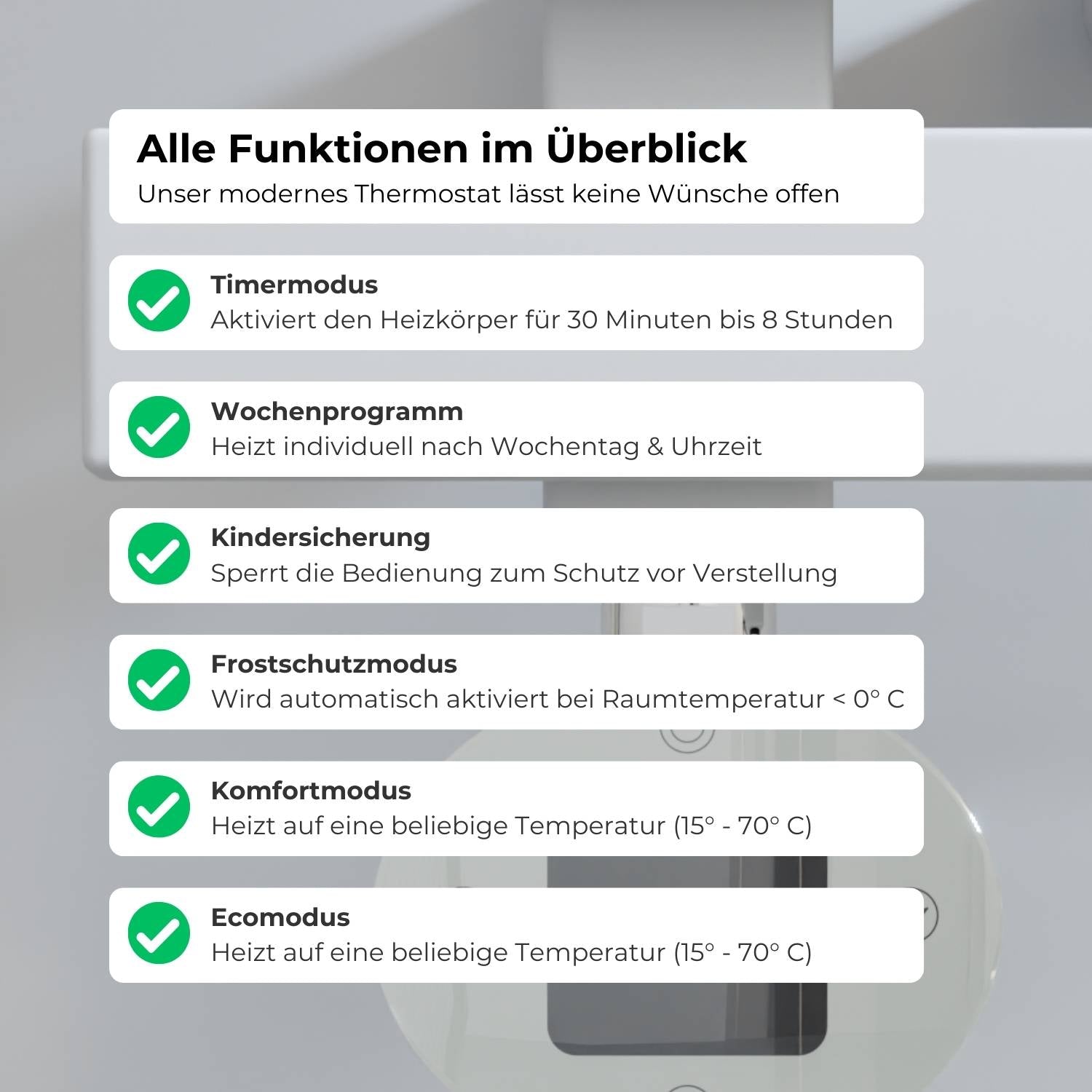 MARK Elektrischer Bad- & Handtuchheizkörper