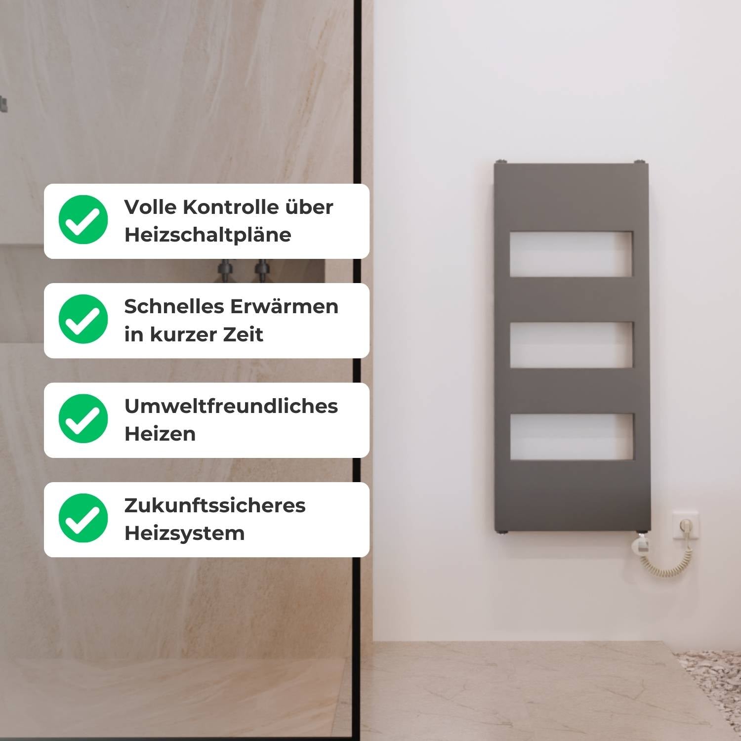 TOBI Elektrischer Bad- & Handtuchheizkörper