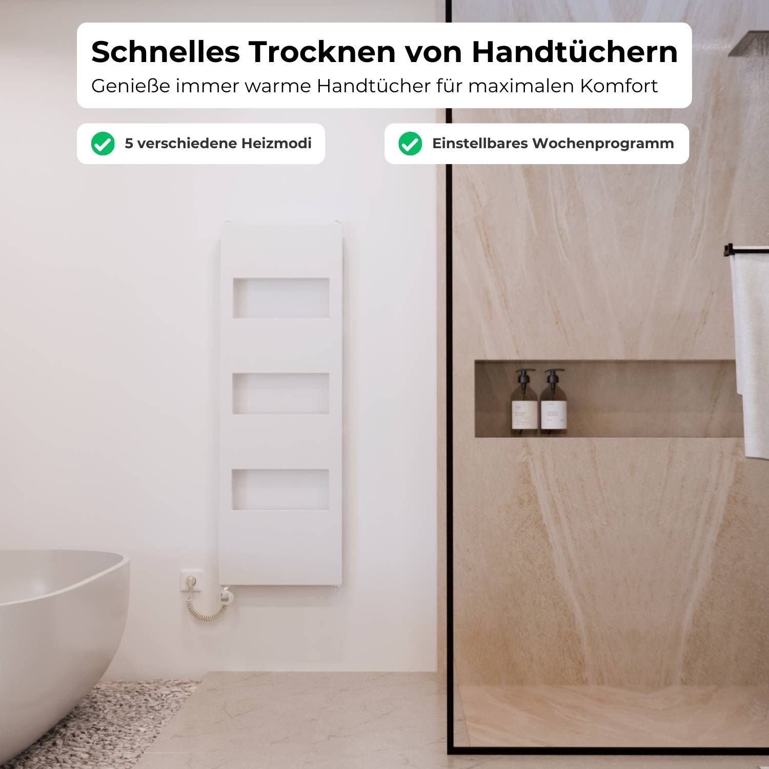 TOBI Elektrischer Bad- & Handtuchheizkörper